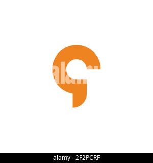 letter c abstract curves motion circle line logo vector Stock Vector