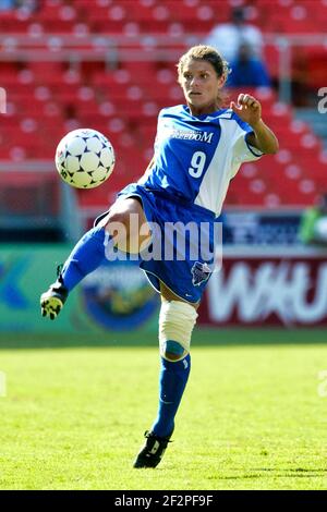 Washington Freedom 1 Carolina Freedom 3, RFK stadium, Washington DC, Saturday June 22 2002. MIA HAMM Stock Photo