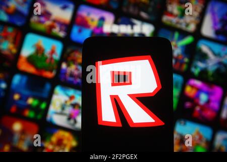 Roblox Notebook Screen Sao Paulo Brazil Stock Photo 1830831656