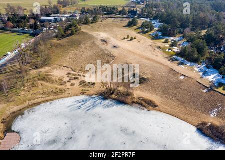 Germany, Saxony-Anhalt, Gommern, geological rarity, the shifting dune 'Fuchsberg'. It was created in the Ice Age and is the last large shifting dune of the former dune range between Gerwisch, Heyrothsberge, Menz and Gommern in Saxony-Anhalt. Stock Photo