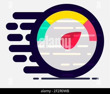 speedometer concept icon vector illustration Stock Vector