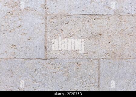 Detail of sandstone structure on neo-rennaissance building in neutral, slightly beige tone. Old Municipal House, Bratislava Stock Photo