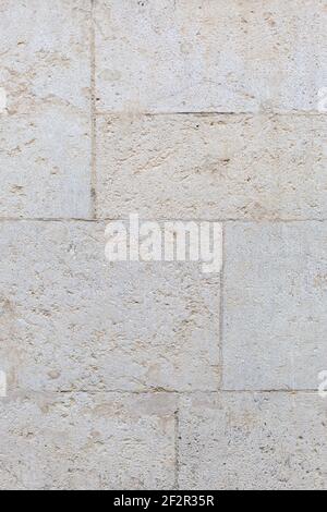 Detail of sandstone structure on neo-rennaissance building in neutral, slightly beige tone. Old Municipal House, Bratislava Stock Photo