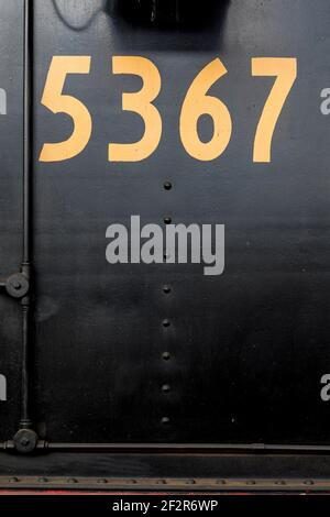 Old locomotive detail, Lachlan Valley Railway Museum, Cowra, NSW Australia Stock Photo