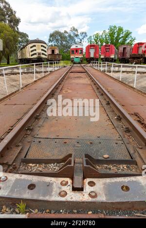 Lachlan Valley Railway Museum, Cowra, NSW Australia Stock Photo