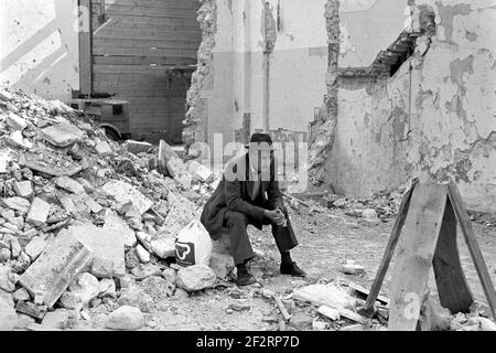 Friuli (Northern Italy), two months after the earthquake of May 1976 Stock Photo