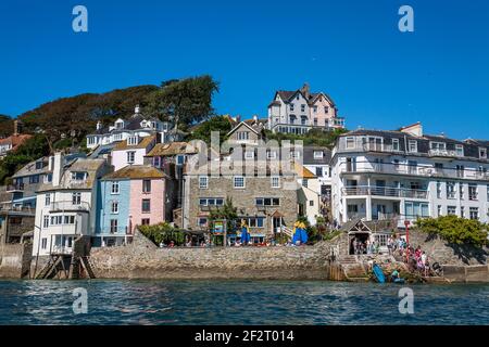 Salcombe; People Waiting for the Ferry; Devon; UK Stock Photo