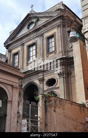 Napoli - Facciata della Chiesa di San Potito Stock Photo