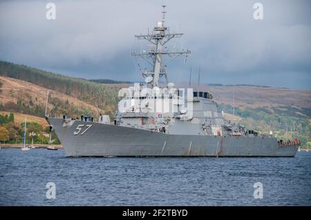 USS Mitscher Stock Photo