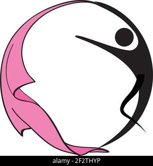 vector design people man dancing icon sigh logo Stock Vector