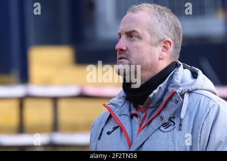 Kenilworth Road, Luton, Bedfordshire, UK. 13th Mar, 2021. English Football League Championship Football, Luton Town versus Swansea City; Swansea City Manager Steve Cooper Credit: Action Plus Sports/Alamy Live News Stock Photo