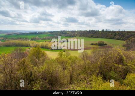 The western front at Chemin des Dames France Stock Photo