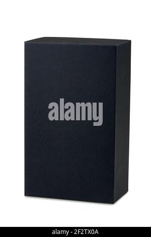 Studio shot of a Small black box isolated on white with clipping path Stock Photo