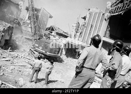 Friuli (Northern Italy), two months after the earthquake of May 1976 Stock Photo