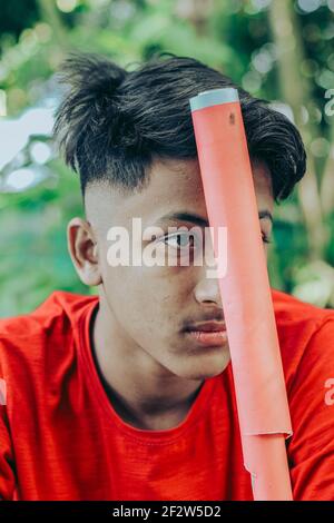 Sad boy on chair, Stock Photo, Picture And Rights Managed Image. Pic.  MXX-MX0289A | agefotostock