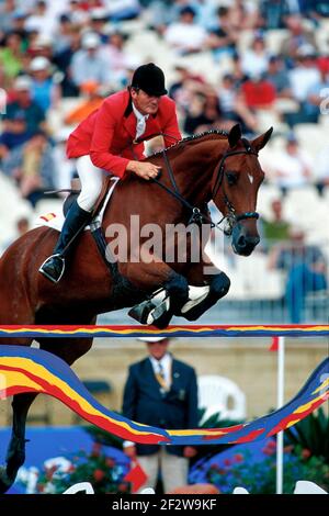 Olympic Games, Sydney 2000, Luis Astolfi (ESP) riding Filias Stock Photo