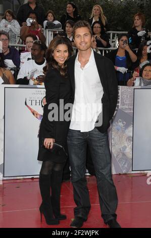 Roselyn Sanchez,Eric Winter  at Michael Jackson's THIS IS IT PREMIERE Downtown Los Aangeles CA  10.27  2009 Stock Photo