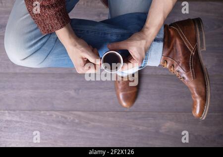 brown boots for men with jeans