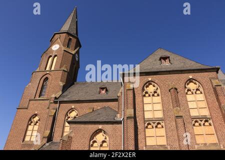 Impressionen aus dem verlassenen Manheim, das wegen dem Braunkohletagebau Hambach abgerissen wird. Stock Photo