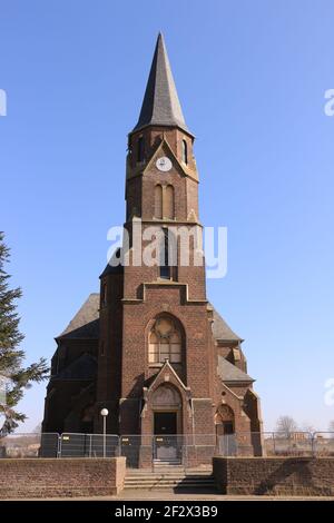 Impressionen aus dem verlassenen Manheim, das wegen dem Braunkohletagebau Hambach abgerissen wird. Stock Photo