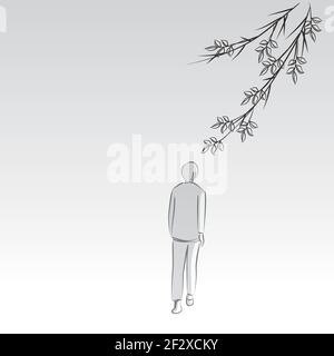 grey comic people set Stock Vector