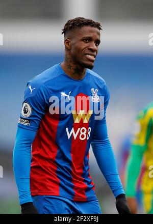 Selhurst Park, London, UK. 13th Mar, 2021. English Premier League Football, Crystal Palace versus West Bromwich Albion; Wilfried Zaha of Crystal Palace Credit: Action Plus Sports/Alamy Live News Stock Photo