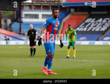 Selhurst Park, London, UK. 13th Mar, 2021. English Premier League Football, Crystal Palace versus West Bromwich Albion; Jordan Ayew of Crystal Palace Credit: Action Plus Sports/Alamy Live News Stock Photo