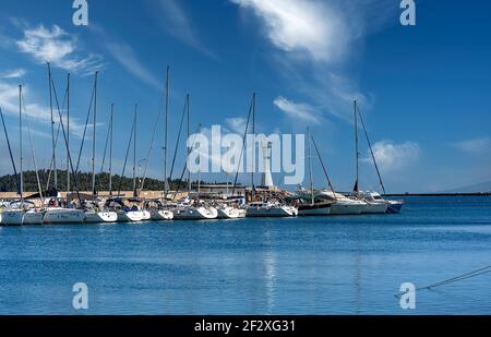 03,05,2021,Iskele, Urla, Izmir, Turkey,A view from the fishing port, Stock Photo