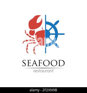 Seafood restaurant logo design. Fish, Food and Beverage logo concept. Vector logo template Stock Vector