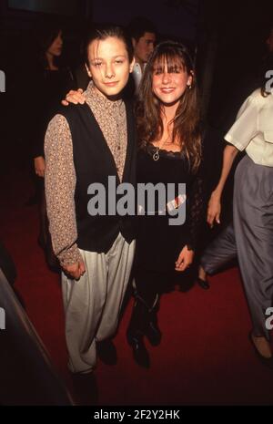 Edward Furlong and Soleil Moon Frye attend the 'Point Break' Westwood Premiere on July 10, 1991 at Avco Center Cinema in Westwood, California. Credit: Ralph Dominguez/MediaPunch Stock Photo