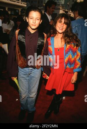 Edward Furlong and Soleil Moon Frye attend the 'Bill and Ted's Bogus Journey' Hollywood Premiere on July 11, 1991at Mann's Chinese Theatre in Hollywood, California. Credit: Ralph Dominguez/MediaPunch Stock Photo