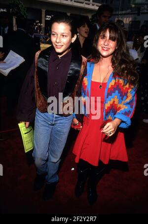 Edward Furlong and Soleil Moon Frye attend the 'Bill and Ted's Bogus Journey' Hollywood Premiere on July 11, 1991 at Mann's Chinese Theatre in Hollywood, California. Credit: Ralph Dominguez/MediaPunch Stock Photo