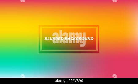 abstract blurred vector background with rainbow color Stock Vector