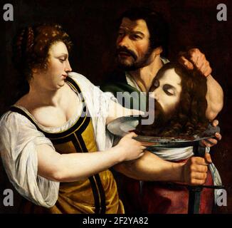 Salome with the Head of Saint John the Baptist - Artemisia Gentileschi, circa 1610 Stock Photo