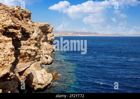 beautiful sea view of Ras Mohammed in Egypt Stock Photo