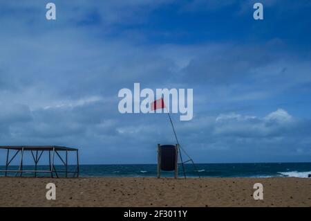 Willard beach , best popular blue flag beach in Ballito Dolphin coast South Africa Stock Photo