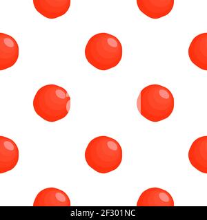 Illustration on theme big pattern identical types fish caviar, egg equal size. Egg pattern consisting of fresh fish caviar for colored print on wallpa Stock Vector