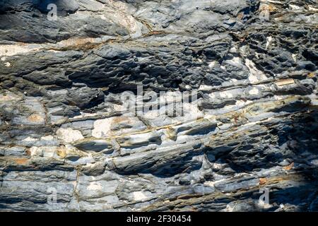Ocean eroded rocks Stock Photo