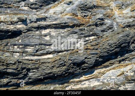 Ocean eroded rocks Stock Photo