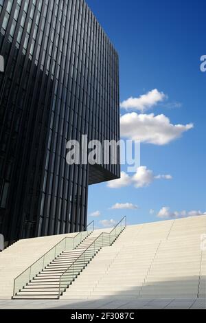 moderne Architektur im Medienhafen Düsseldorf Stock Photo