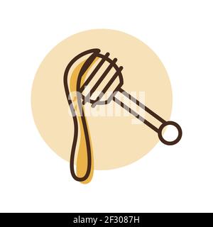 Honey dipper icon. Farm animal sign. Graph symbol for your web site design, logo, app, UI. Vector illustration Stock Vector