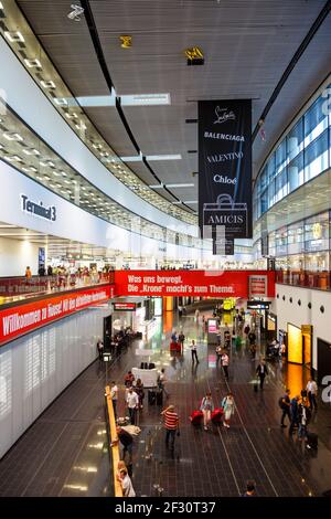 Vienna, Austria - September 17, 2018: Terminal 3 at Vienna airport (VIE) in Austria. Stock Photo