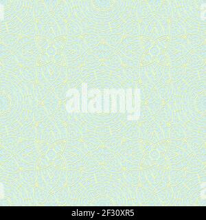 Light Color Seamless Pattern with mandala.Seamless Background design.Ornamental design.Floral pattern tiles. Stock Vector
