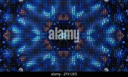 Abstract blue background with patterned pattern. Stock Photo