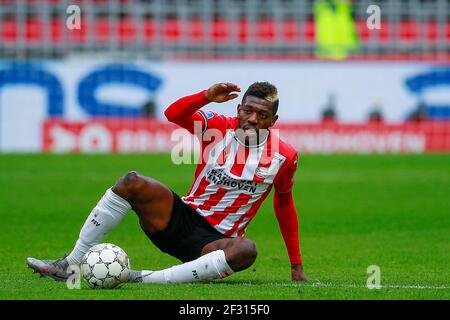 EINDHOVEN, NETHERLANDS - MARCH 14: Ibrahim Sangare of PSV Eindhoven during the Dutch Eredivisie match between PSV and Feyenoord at Philips Stadion on Stock Photo