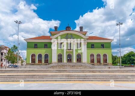 Panagyurishte, Bulgaria, June 22, 2020: Narodno Chitalishte in Panagyurishte, Bulgaria Stock Photo