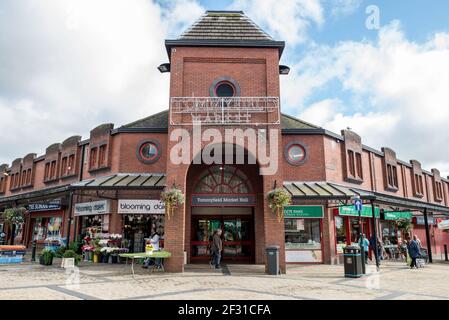 Oldham Town Centre. PIC shows Tommyfield Market Hall. Stock Photo