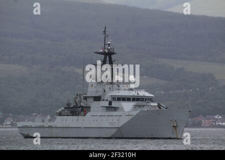 Coastal patrol boat HMS Mersey P283 Stock Photo - Alamy