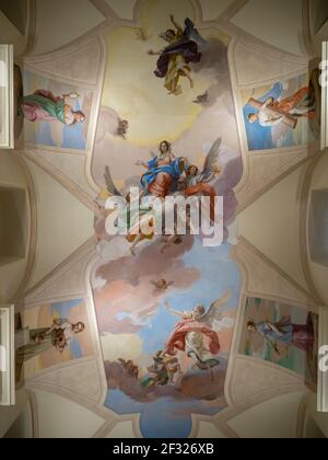 Duomo di Noto ceiling fresco Stock Photo