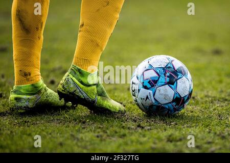 Haderslev, Denmark. 14th Mar, 2021. The match ball from Select seen in the 3F Superliga match between Soenderjyske and AC Horsens at Sydbank Park in Haderslev. (Photo Credit: Gonzales Photo/Alamy Live News Stock Photo